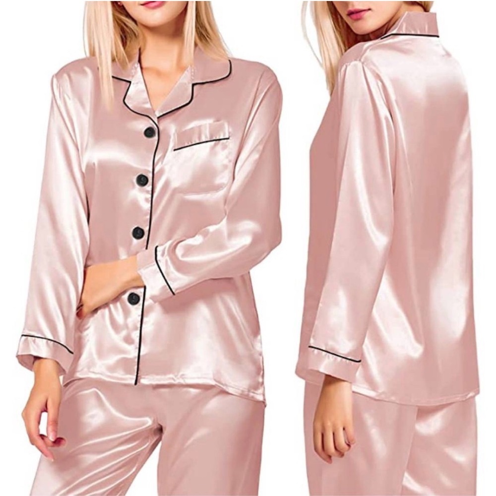 🩷. 7055. Women's Satin Pajama Set